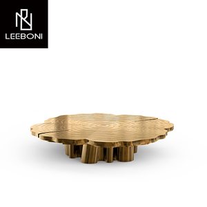 Boca-Juego de mesa de <span class=keywords><strong>centro</strong></span> para sala de estar, mesa de <span class=keywords><strong>centro</strong></span> moderna de acero inoxidable, mesa auxiliar de café redonda de lujo - Product Image 5