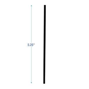 Pajitas para batir de un solo tubo sin envolver Boardwalk STRU525B10, 5 1/4 pulgadas, negras, paquete de 1000 (caja de 10) - Product Image 5