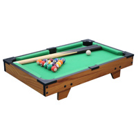 Table de billard miniature Junjian pour enfants, en MDF, pour jeux d'intérieur, 51x31x10cm, avec poches en cuir et en fer