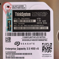 7XB7A00051 3.5-inci 4TB 7.2K SATA 6Gbps Hot Swap 512n HDD-SR Hard Disk Drive Enterprise untuk ThinkSystem Big Data Center Server