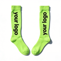 Chaussettes de football Scrunch Spring pour jeunes, design tricoté, séchage rapide, respirantes, polyester/nylon, amorti renforcé, protection de la cheville