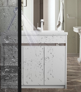 Modern alüminyum su geçirmez çamaşır lavabo kurulu için banyo aynası otel balkon kombinasyonu lavabo kabine için Modern - Product Image 6