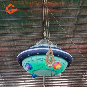 Iluminación LED <span class=keywords><strong>publicidad</strong></span> inflable Crazy UFO platillo volador globo para club nocturno espacio fiesta Decoración - Product Image 6