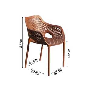 High-End Boat-Shaped Molded Plastic <b>Chair</b>, <b>Stackable</b> <b>Garden</b> and Patio Outdoor Seating, Lightweight,Weather-Resistant Furniture - Product Image 2