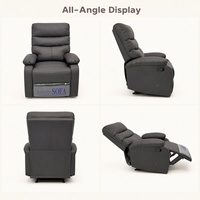 Fauteuil inclinable manuel réglable, chaise longue individuelle pour home cinéma, canapé de sol inclinable pour salon et chambre à coucher