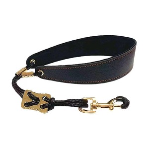 Sangle de cou large en cuir véritable pour saxophone, réglable, en corde de nylon tressée, avec crochet pivotant doré, pour saxophone alto, ténor, sopranino - Product Image 3