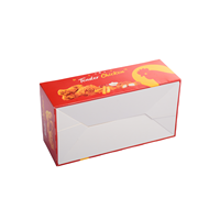 Boîte à collation rectangulaire en papier personnalisée, portable, pour enfants, bébés, gâteaux sains, biscuits, stockage, à emporter, traiteur, OEM
