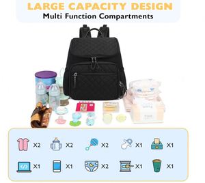 Lightweight Diaper <b>Bag</b> Backpack, Baby Shower Gifts Fashion Nappy Travel Backpack for Mom Dad - Product Image 3