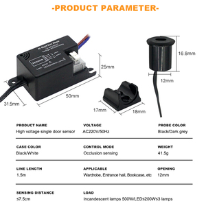 Hot bán AC220V 200W/500W LED Tủ ánh sáng Cửa duy nhất chuyển động cảm biến chuyển động chuyển đổi IR cửa duy nhất Cảm biến hiệu suất cao chiếu sáng - Product Image 2
