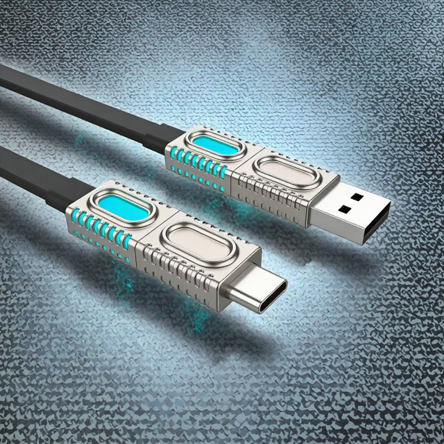 4 in 1 Magnetic Keychain Type-C Braid TPE Short Cable 30W Fast Charging for Power Bank IPhone Android Smart Watch Camera