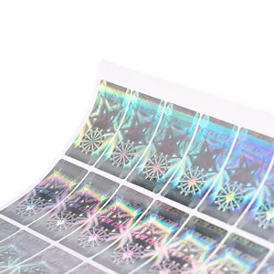 印刷乙烯基紫外线贴纸全息图贴纸卷定制真实性全息图贴纸片3d全息安全标签