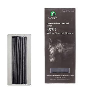 Marley Cotton Willow Charcoal Strip Bâton de croquis en carbone doux pour la modélisation artistique pour les croquis au plomb Manche en bois - Product Image 1