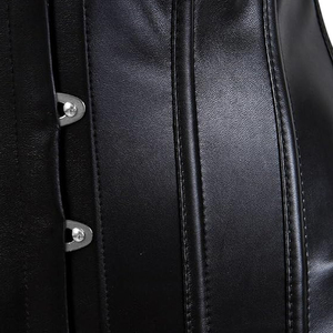 Top Trending Custom Design Plus Size Women Leather <b>Corset</b> Breathable Eco Friendly <b>Cheap</b> Price Leather <b>Corsets</b> With Button Front - Product Image 6
