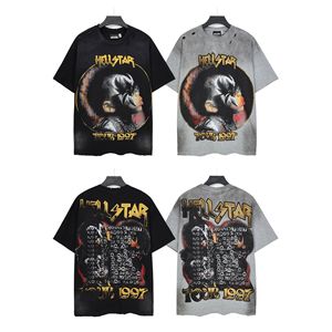 T-shirt Uomo Vintage 2026S Nuova Collezione Stile Americano con Stampa a <span class=keywords><strong>Pois</strong></span> e Strass, Traspirante e Anti-umidità - Product Image 2