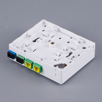 4-Port Mini Indoor Optical Fiber Termination Box Panel Terminal Information Optical Fiber Face Fiber Optic Equipment