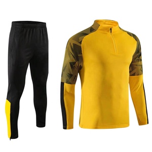 Survêtement de sport unisexe en polyester de haute qualité, design personnalisé, coupe-vent et pantalon de football pour homme, ensemble 2 pièces uni - Product Image 1
