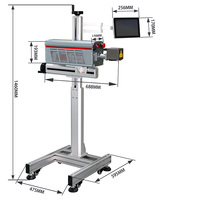 YAOMATEC Imprimante laser professionnelle pour bouteilles en plastique, machine de marquage laser CO2, ruban de codage, date d'expiration, numéro de lot
