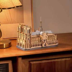 Robotime Rolife Jouet Gros Bois Artisanat Miniature Kit TG511 <span class=keywords><strong>Paris</strong></span> Cathédrale Modèle En Bois <span class=keywords><strong>3D</strong></span> <span class=keywords><strong>Puzzle</strong></span> - Product Image 4