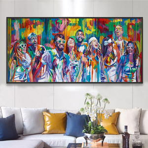 <span class=keywords><strong>Poster</strong></span> e stampe di arte della parete di arte dei Graffiti di strada arte della tela per la decorazione moderna del soggiorno - Product Image 3