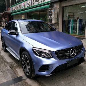 Film de protection pour voiture SUV bleu satiné métallisé 18m Meilleure colle Forte élasticité Parfait pour le wrapping de voiture - Product Image 1