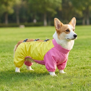 Impermeabile per Cani <span class=keywords><strong>a</strong></span> Quattro Zampe, Antipolvere e Antimacchia, Tuta per Animali Domestici, Abbigliamento per Passeggiate all'Aperto per Corgi, Bassotto e Cani <span class=keywords><strong>a</strong></span> Zampe Corte - Product Image 2