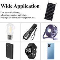 AIsmartLink Efficient Power - Panel Solar Portátil Plegable de 6W, Bolsa Cargadora para Uso en Exteriores, Carga USB para Exteriores