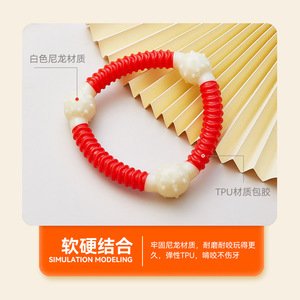 Cross Border TPU Coated Interactive <b>Bite</b> Resistant Double Headed Bone Dog Toy Medium Chew Toys - Product Image 4