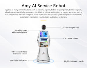 Roboter rezeption ist Auto Return Charge Lebensmittel lieferung Humanoide weibliche Roboter - Product Image 6