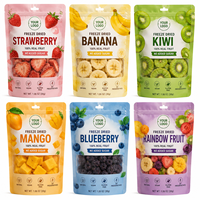 Sachet Doypack Transparent Personnalisé avec Fermeture Zip, Qualité Alimentaire, Anti-humidité, pour Bonbons, Snacks et Fruits