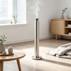 Diffuseur d'arômes de luxe minimaliste avec lumière ambiante intégrée, télécommande intelligente pour hôtel, bureau, cadeau, ODM ou OEM - Product Image 1