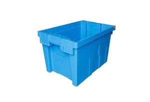 صندوق متحرك بلاستيكي قابل للتكديس مع غطاء بلاستيكي مرفق صندوق متحرك غير مستقر - Product Image 6