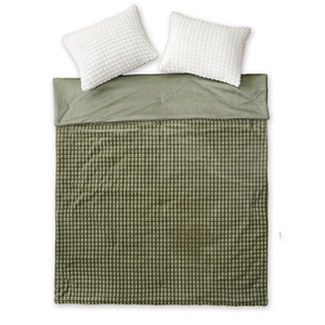 Luxe <span class=keywords><strong>Vert</strong></span> Émeraude Jacquard Lapin Fausse Fourrure Micromink Couvre-lits et Couettes Vente en Gros - Product Image 6