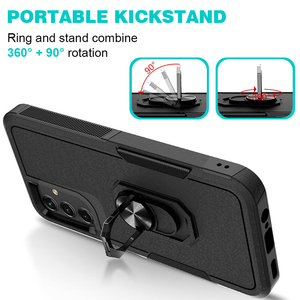 PC + TPU 2-en-1 antichoc, protection contre les chutes, couverture arrière rigide, étui de téléphone avec anneau de support pour <span class=keywords><strong>Samsung</strong></span> Galaxy S21 22 23 Ultra - Product Image 5