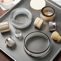 Ensemble de 12 emporte-pièces en acier inoxydable pour biscuits, outils de pâtisserie écologiques DIY, moules à gâteaux circulaires, boîte à savon, sac
