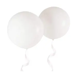 ALO 36 inç festivali dev 90cm düğün dekorasyon yuvarlak helyum lateks beyaz balonlar