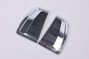 WZXD 2015 2016 Cache de décoration extérieure ABS pour aérations latérales de voiture, garniture chromée pour aileron d'aération, autocollant - Product Image 4