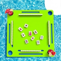 Table de Mahjong flottante pour piscine, plateau pour jeux de cartes, Mahjong, Poker, Scrabble, Dominos, Fournitures pour fêtes estivales à la plage