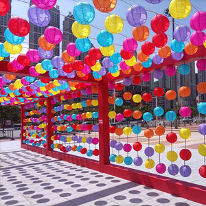 Venta caliente diferentes colores lanterne Chinois Chinoise Moderne Sky Flying wish linterna globos japonés chino linterna de papel - Product Image 3