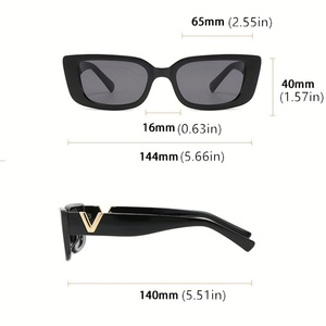 Z118 Lunettes de soleil de luxe unisexes pour hommes et femmes, lunettes de soleil surdimensionnées, monture carrée vintage - Product Image 5