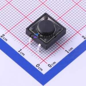 UK-B0224-G5-160 Tactile Switch Through hole Component (THT) Switch Single Pole Single Throw Round Button 1.6N Through Hole - Product Image 1