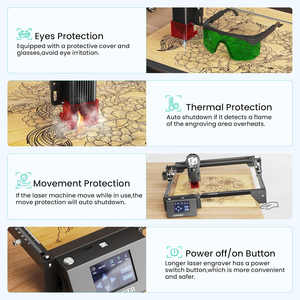 <span class=keywords><strong>2025</strong></span> New 5 Wát Độ chính xác cao hơn DIY 0.08 mét Laser tại chỗ Máy khắc laser với <span class=keywords><strong>CNC</strong></span> Laser Cutter cho gỗ kim loại thủy tinh Acrylic - Product Image 3
