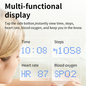 Monitor de Salud del Sueño, Contador de Calorías, Distancia, Rastreador de Actividad Física, Pantalla Táctil <span class=keywords><strong>LED</strong></span>, Anillo Inteligente con Estuche de Carga - Product Image 3