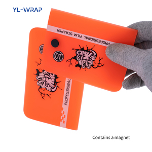 Kit de 2 Espátulas de Goma Naranja para PPF, Herramienta para Instalar Vinilo TPU, Aplicador de Tinte sin Burbujas - Product Image 6