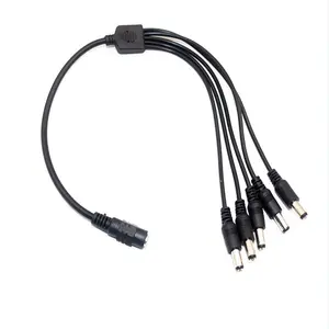Connecteur de câble mâle 12V DC, 5.5x2.1mm, cordon d'alimentation pour caméra CCTV, bande LED, Console de jeu, 1 femelle 2 3 4 8