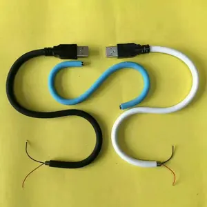 Leher Angsa Dilapisi Silikon untuk Lampu Led/Mikrofon/Leher Angsa untuk Kabel Usb