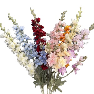 RK176 Nouvelle <span class=keywords><strong>Fleur</strong></span> Artificielle de Mariage Delphinium pour Décoration de Mariage et de Maison, Décoration de Chemin, <span class=keywords><strong>Fleur</strong></span> en Soie - Product Image 1