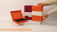 Boîte cadeau de luxe avec fermeture magnétique, emballage de bijoux en carton rigide de couleur avec logo imprimé personnalisé