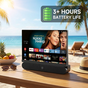 Téléviseur intelligent Android portable de 24 pouces avec batterie intégrée, 3+ heures d'autonomie, DVB-T/S2/ISDB-T/ATSC, pour l'extérieur, le camping, la cuisine et la chambre, 24 pouces - Product Image 4