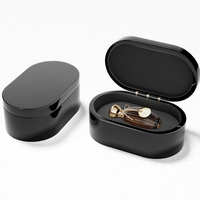 Emballage de mode, cosmétiques, petit coffret ovale portable, soins personnels faits à la main, coffret à parfum en bois mat TIMBER, marque DS