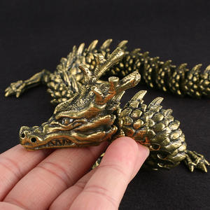 Vente directe d'usine dominatrice 3D vivant dragon ornements en laiton zodiaque dragon <span class=keywords><strong>trompette</strong></span> <span class=keywords><strong>étude</strong></span> artisanat décoratif collection - Product Image 4